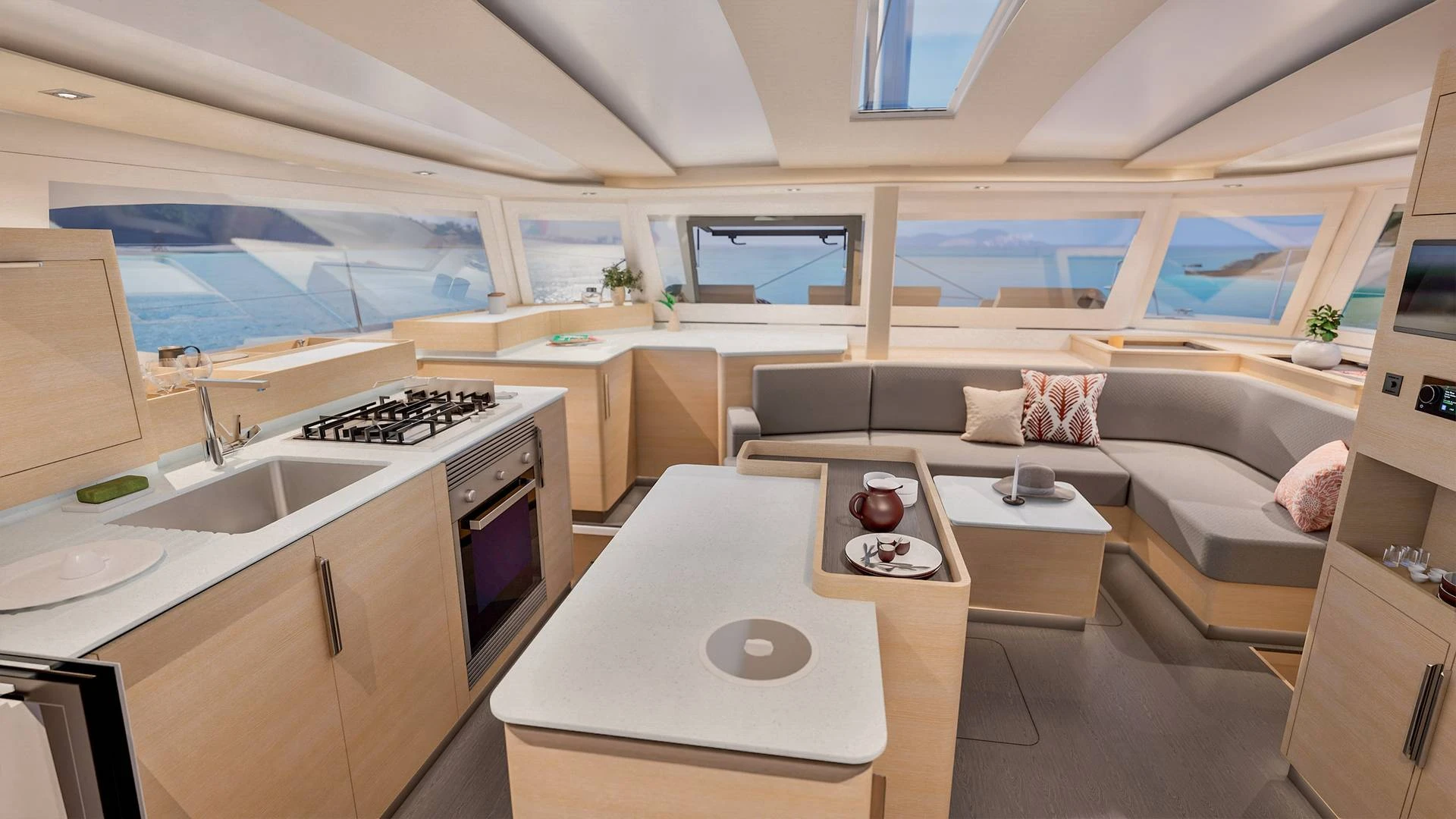 Fountaine Pajot FP 48 – Un design unique, des espaces incomparables 2 Fountaine Pajot FP 48 – Un design unique, des espaces incomparables 2
