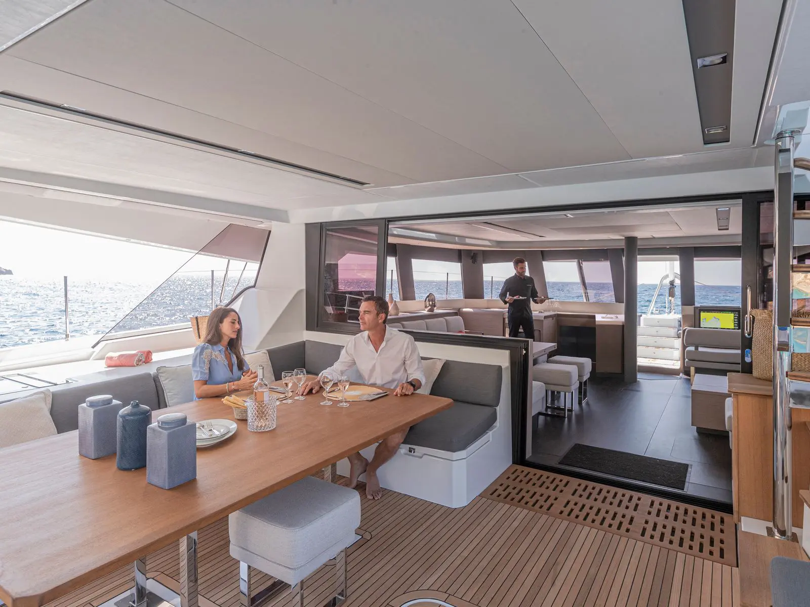 Fountaine Pajot Samana 59 – The aft cockpit 1 Fountaine Pajot Samana 59 – The aft cockpit 1
