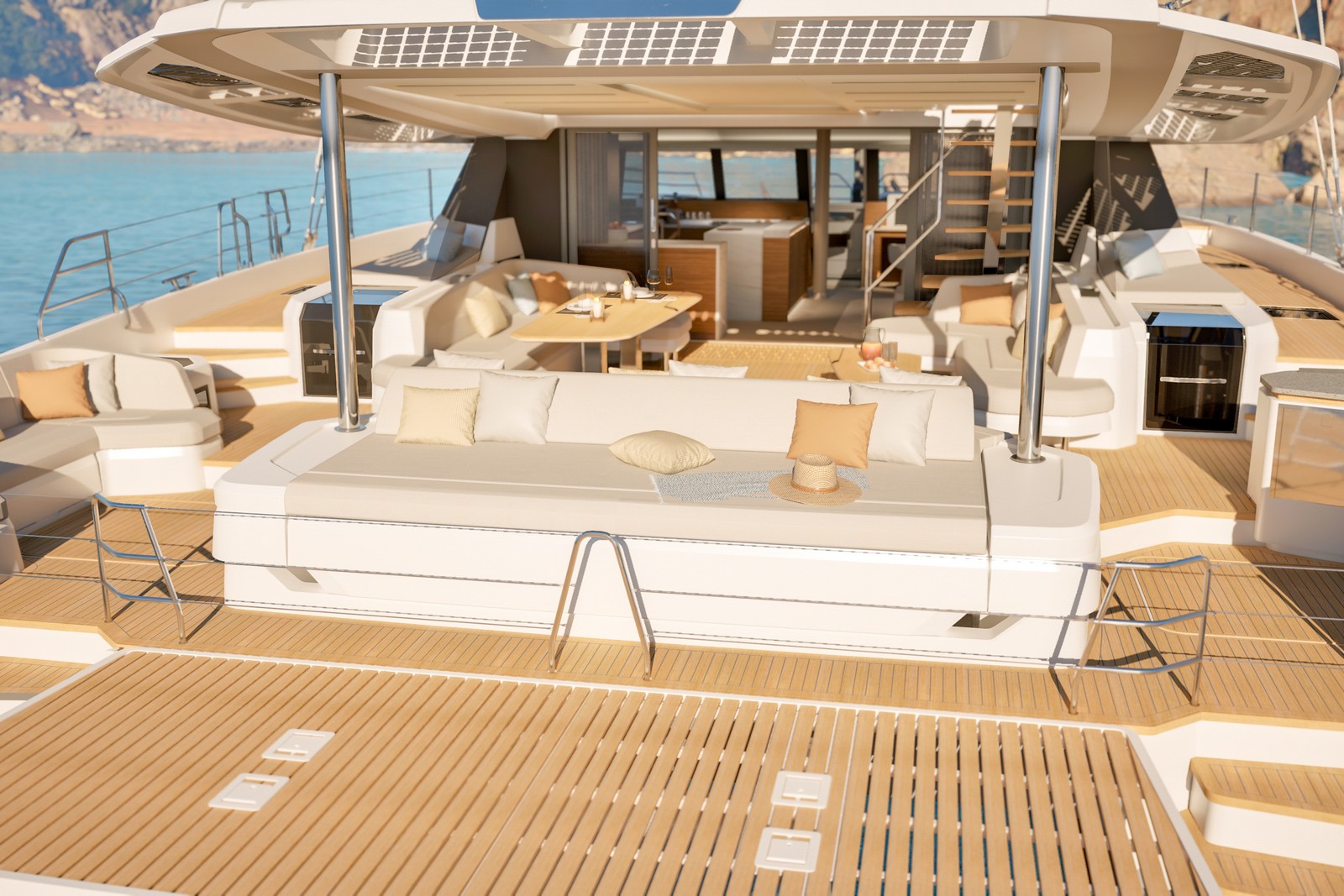 Fountaine Pajot 70 – Beach Club & Swim Platform 1 Fountaine Pajot 70 – Beach Club & Swim Platform 1