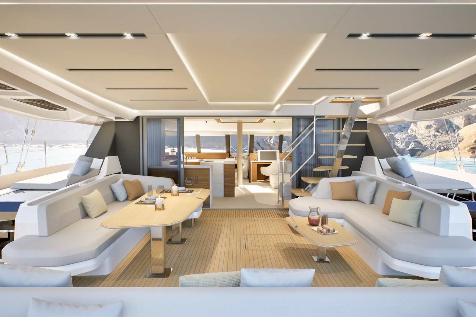 Fountaine Pajot 70 – Beach Club & Swim Platform 2 Fountaine Pajot 70 – Beach Club & Swim Platform 2